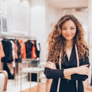 female retail shop owner
