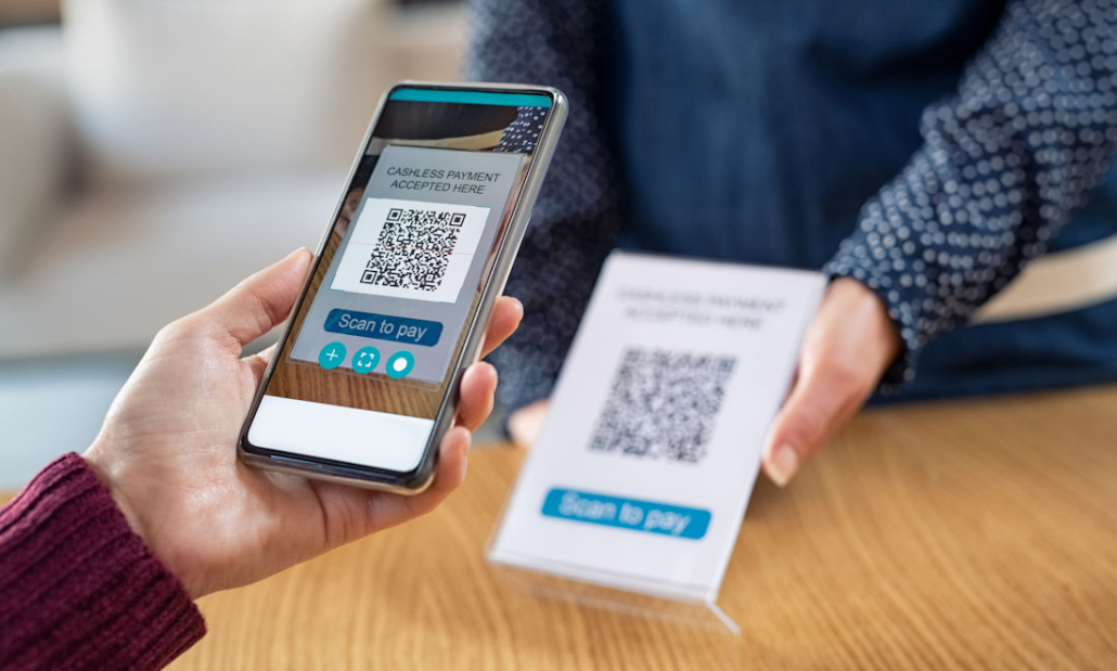 scanning QR code